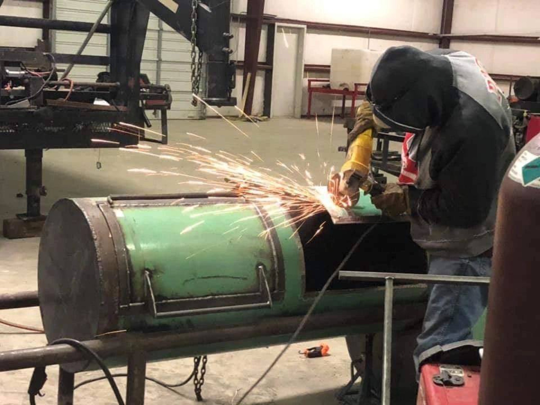 Welding on a structural steel job