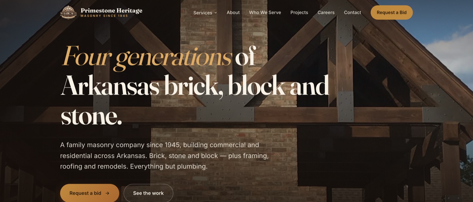 Primestone Heritage website